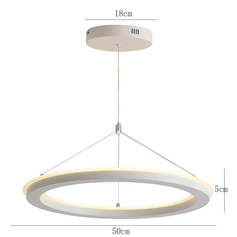 Light In The Bedroom Led Modern Minimalist Chandelier Diffuse Reflection Creative Dining Room Lamp