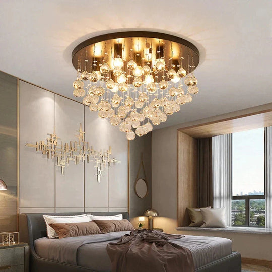 Creative Crystal Pendant Lights Bedroom Lamp Fixture For Living Room Kitchen Dining Nordic