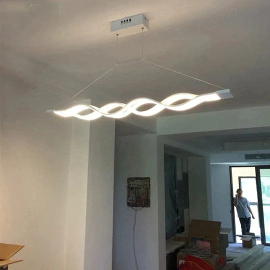 Creative Modern Led Pendant Lights Kitchen Acrylic Lron Suspension Hanging Ceiling Lamp For Dinning