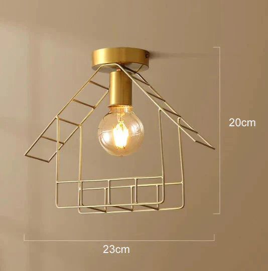 American All - Copper Balcony Ceiling Lamp B / Without A Light Source