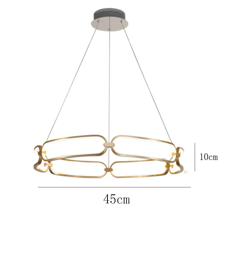 Simple Luxury Villa Stairs Multi - Head Living Room Dining Ring Atmosphere Chandelier Bedroom Lamps