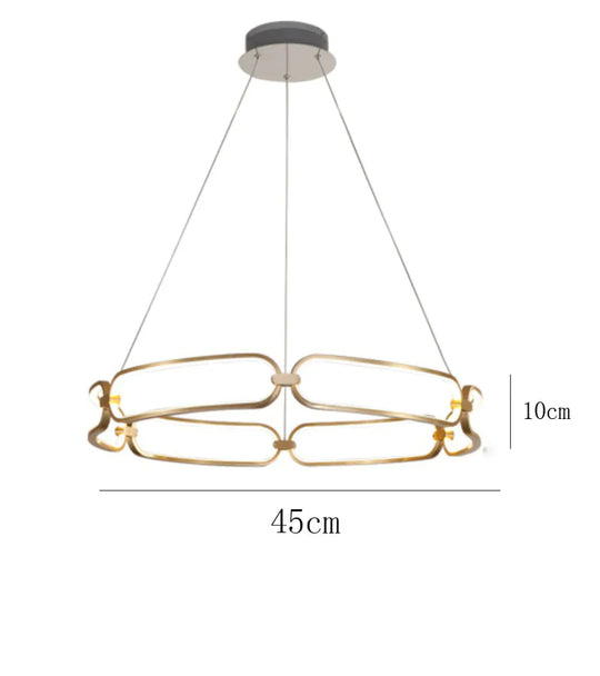 Simple Luxury Villa Stairs Multi - Head Living Room Dining Ring Atmosphere Chandelier Bedroom Lamps