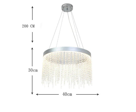 Creative Tassel Lamp Personality Simple Living Room Light Luxury Crystal Bar Restaurant Chandelier