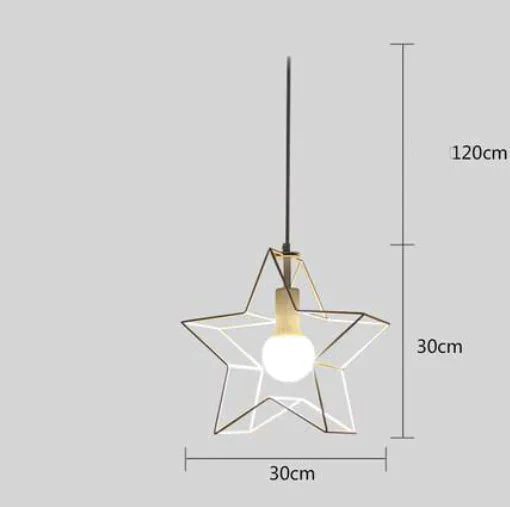Nordic Creative Lovely Star Chandelier Ceiling