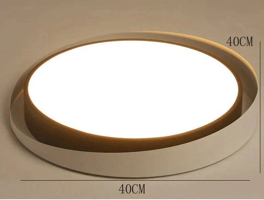 Simple Bedroom Balcony Ceiling Lamp New Fashion Versatile Home Lamps As Show / Dia40Cm White Light