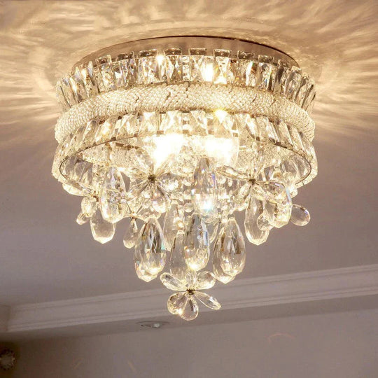 New Creative Led Crystal Pendant Lights Round Dining Room Lamp Modern Indoor Lighting For Living