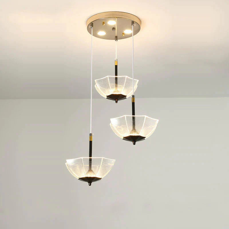 Dining Room Chandelier Three Simple Modern Nordic Creative Table Lamp A - Warm Light Pendant