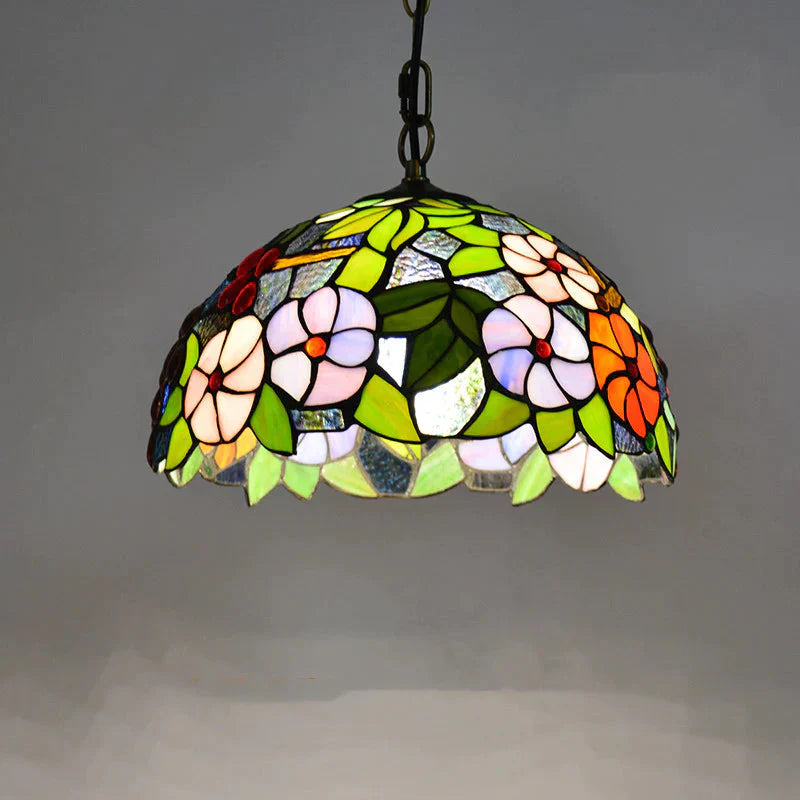 European Creative New 16 Inch Grape Led Glass Chandelier As Show Pendant