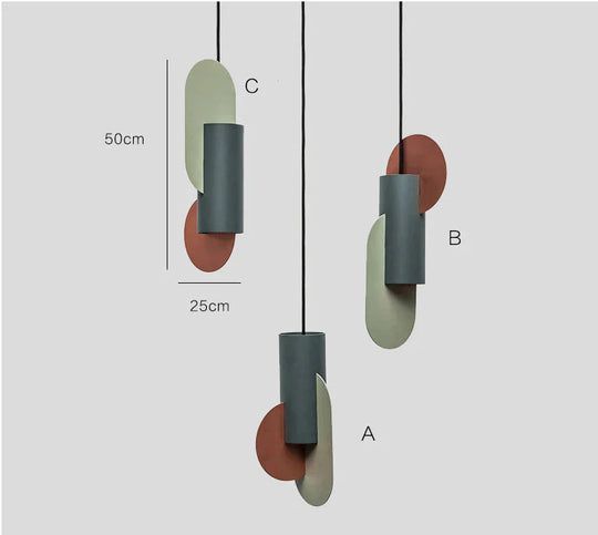 Nordic Creative Personality Color Matching Single Small Chandelier Designer’s Office Model Room
