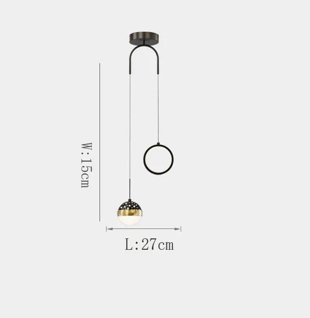 Bedside Lamp Modern Simple Light Luxury Nordic Style Lamps Bedroom Living Room Background Wall