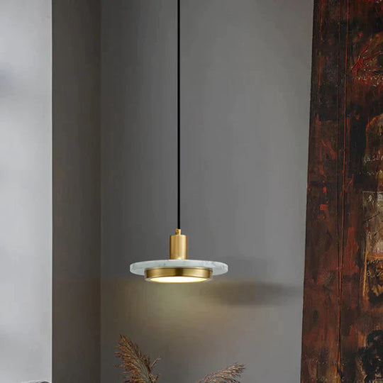 Nordic Postmodern Designer Simple Marble Chandelier Artistic Personality Bedroom Bedside Restaurant