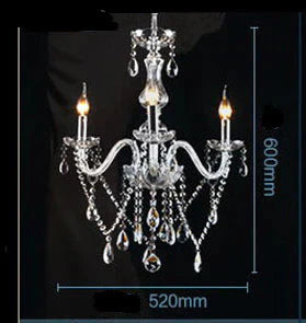 Bedroom Living Room Lamp Hotel European - Style Crystal Restaurant Chandelier Creative Lamps 3