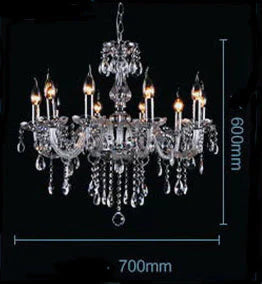 Bedroom Living Room Lamp Hotel European - Style Crystal Restaurant Chandelier Creative Lamps 10