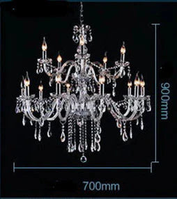 Bedroom Living Room Lamp Hotel European - Style Crystal Restaurant Chandelier Creative Lamps 15