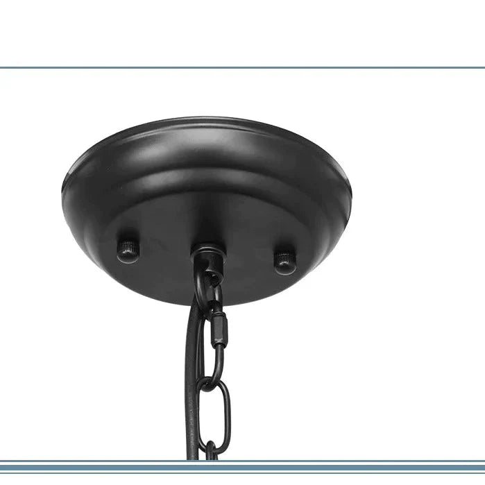 Retro 6 - Head 8 - Head Chandelier Simple Iron Lamp Pendant