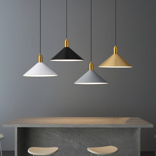 Margot - Industrial Metal Conical Drop Lamp 1 Head Dining Room Pendant Lighting Fixture