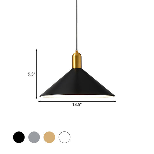 Margot - Industrial Metal Conical Drop Lamp 1 Head Dining Room Pendant Lighting Fixture