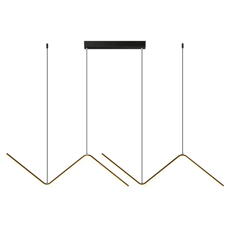 Nordic Minimalist Line Lamp Restaurant Chandelier Modern Simple Designer Net Red Lighting Bar Table