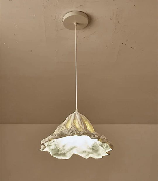 Retro Creativity Withered Lotus Leaf Branch Lamp Village House Decorative Chandelier Engineering