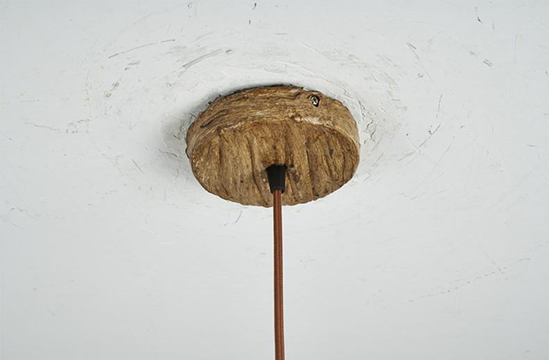 Retro Creativity Withered Lotus Leaf Branch Lamp Village House Decorative Chandelier Engineering