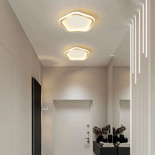 Simple Ceiling Lamp Personalized Creativity Ultra - Thin Corridor Light Luxury Cloakroom Led Anode