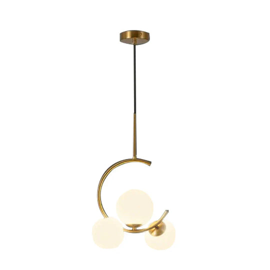 Nordic Corridor Lamp Creative Chandelier Bedroom Glass Light Luxury Decorative Lamps Pendant
