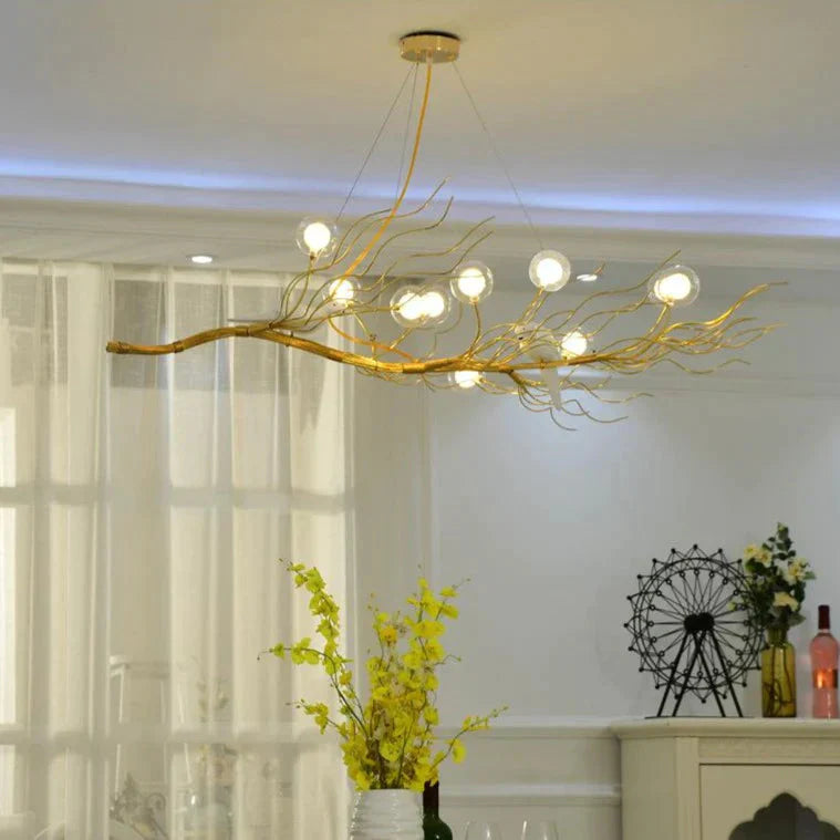 Nordic Restaurant Chandelier Creative Personality Branch Lamp Clothing Store Tea Window Bar Art