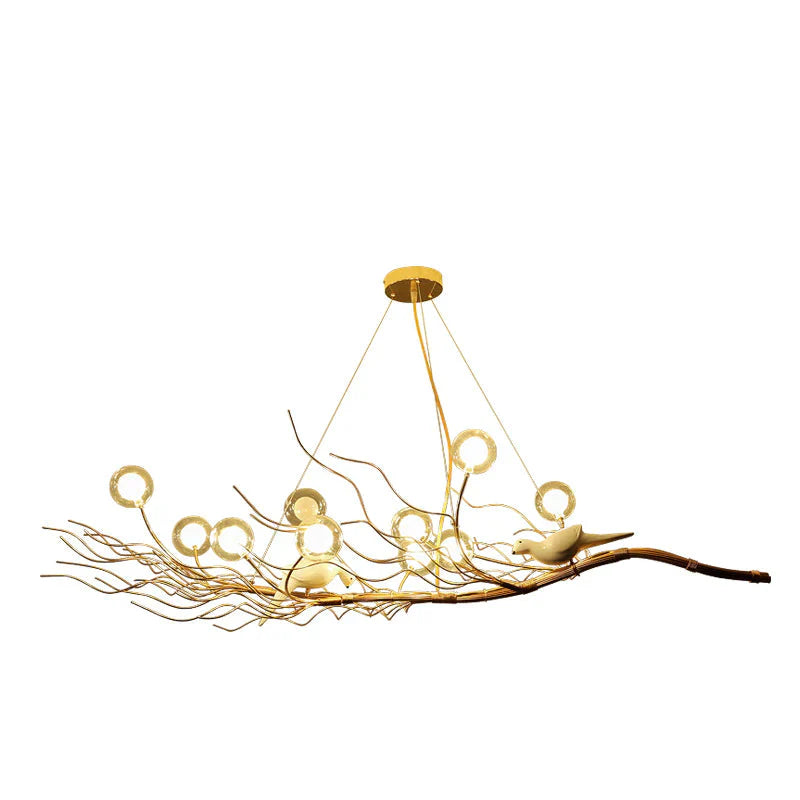 Nordic Restaurant Chandelier Creative Personality Branch Lamp Clothing Store Tea Window Bar Art