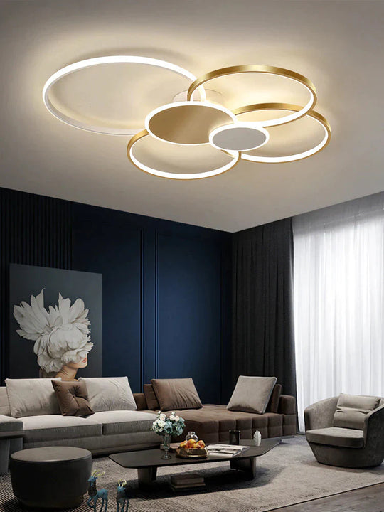 Nordic Light Luxury Hall Main Lamp Living Room Ceiling Led Bedroom Interior Decoration Modern