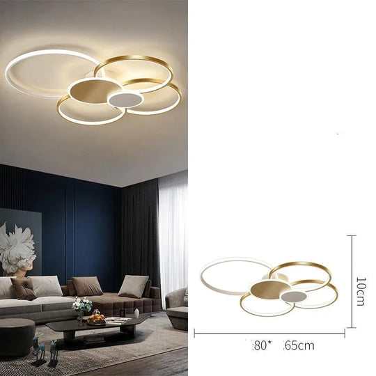 Nordic Light Luxury Hall Main Lamp Living Room Ceiling Led Bedroom Interior Decoration Modern