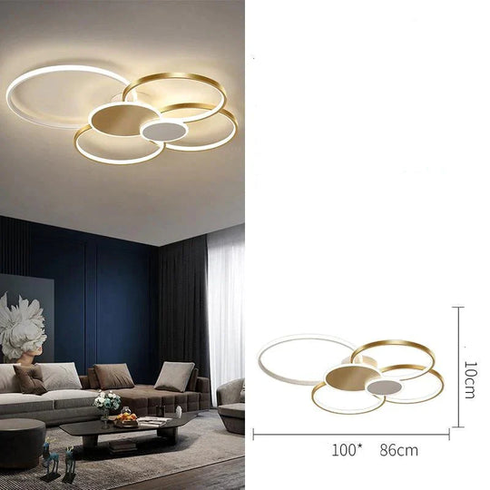 Nordic Light Luxury Hall Main Lamp Living Room Ceiling Led Bedroom Interior Decoration Modern