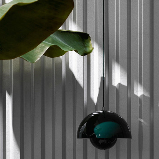 Sara - Nordic Bud Shaped Ceiling Light: Metallic Pendant For Dining Room