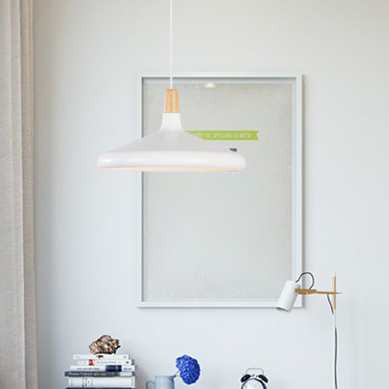 Algenib - Sleek Cone Shade Ceiling Light Simplicity Metallic 1Â Head Dining Room Pendant Fixture