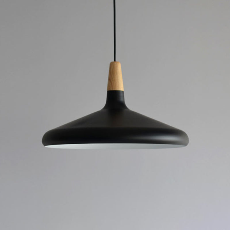 Algenib - Sleek Cone Shade Ceiling Light Simplicity Metallic 1Â Head Dining Room Pendant Fixture