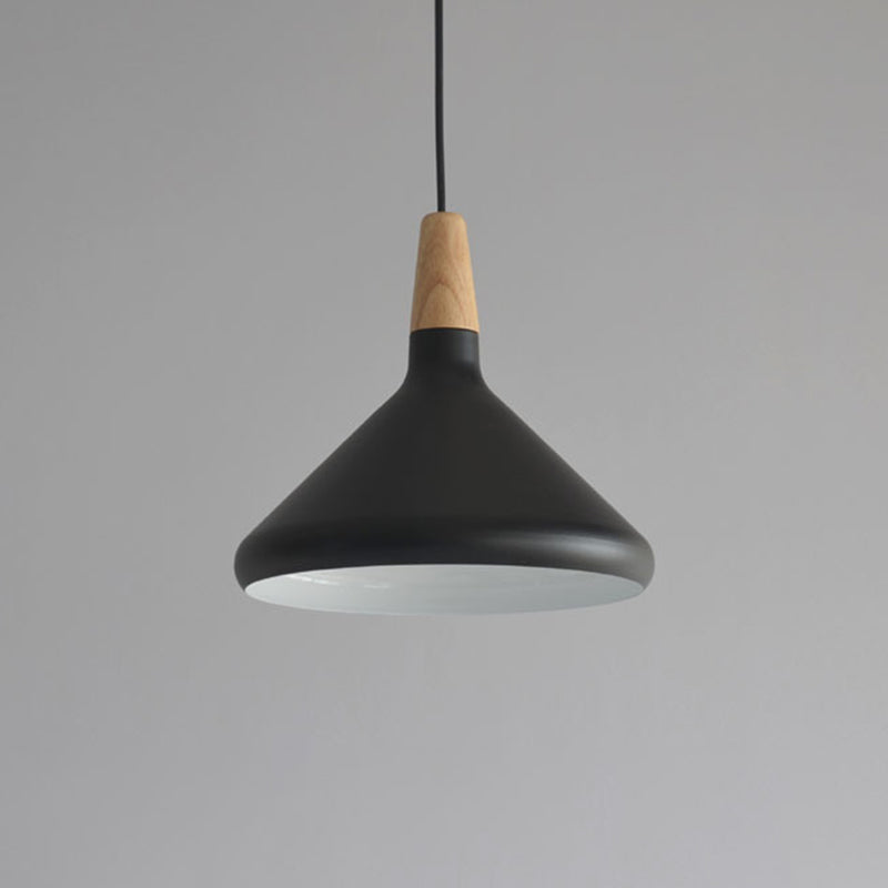 Algenib - Sleek Cone Shade Ceiling Light Simplicity Metallic 1Â Head Dining Room Pendant Fixture