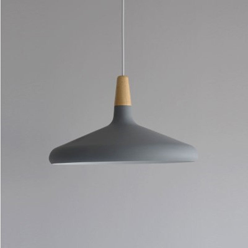 Algenib - Sleek Cone Shade Ceiling Light Simplicity Metallic 1Â Head Dining Room Pendant Fixture