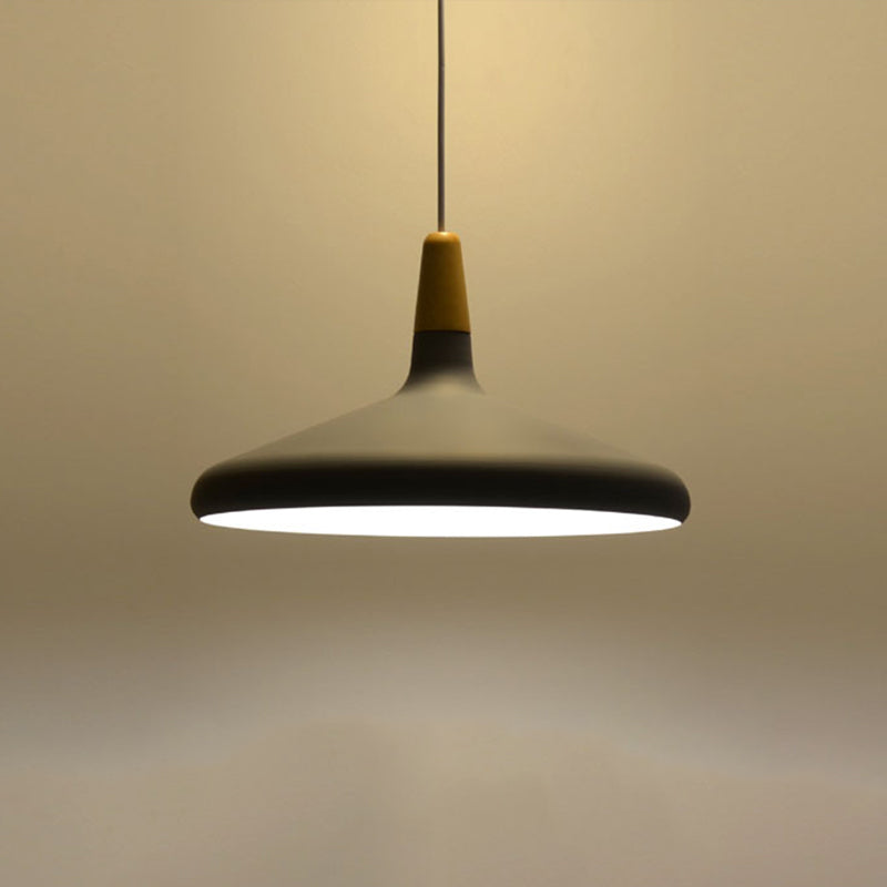 Algenib - Sleek Cone Shade Ceiling Light Simplicity Metallic 1Â Head Dining Room Pendant Fixture
