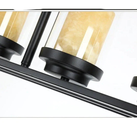 Rectangular Chandelier Dining Table Lamp Creative Simplicity Bar Living Room Marble Glass Pendant