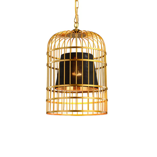 Wrought Iron Birdcage Chandelier Boutique Decoration Post - Modern Dining Hall Lamp Pendant