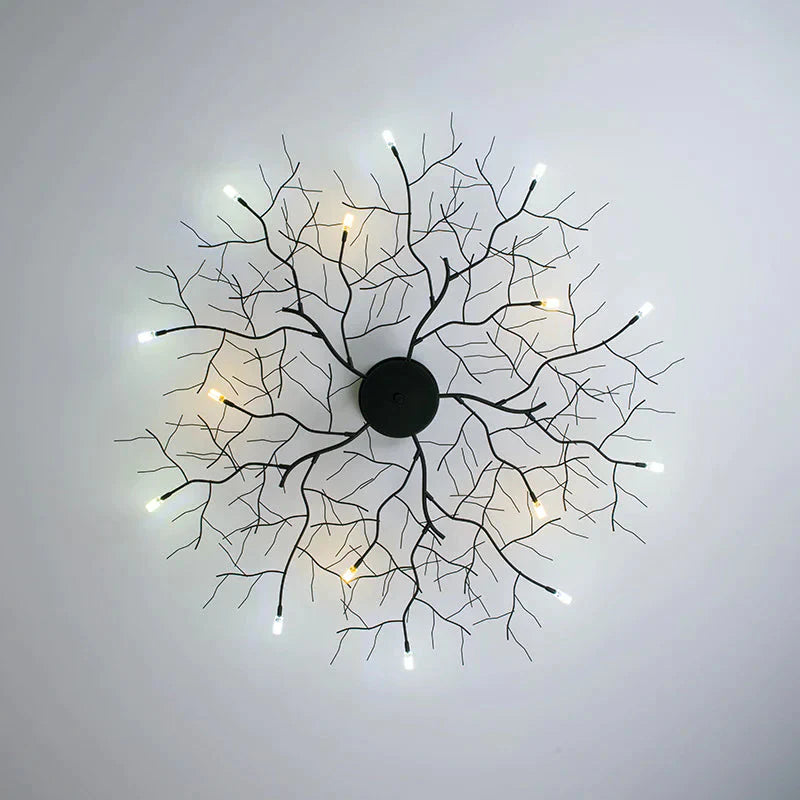 Creative Branch Lamp Personality Bedroom Living Room Ed Ceiling Iron Art Hotel Club Atmospheric