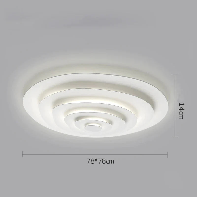 Nordic Living Room Lamp Modern Simple Design Sense Creative Geometry Master Bedroom Ripple Ceiling