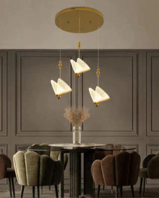 Butterfly Single Head Lamp Light Luxury Post Modern Bedroom Bedside Dining Room Villa Duplex