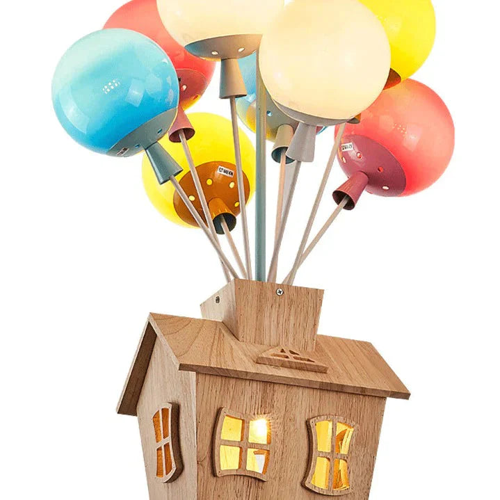 Balloon Creative Dream Cartoon Flying House Ceiling Lamp