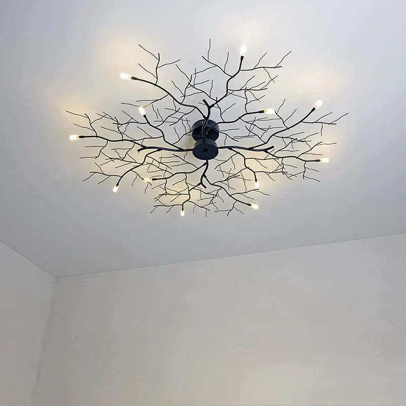 Creative Branch Lamp Personality Bedroom Living Room Ed Ceiling Iron Art Hotel Club Atmospheric