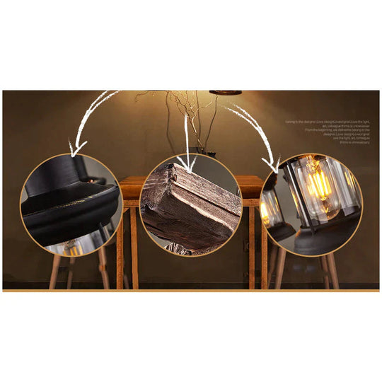 Restaurant Bar American Chandelier Retro Idea Pendant