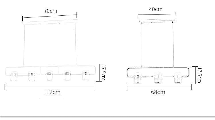Bar Chandelier Simple Study Restaurant 3 Heads 5 Dining Room Light Led Pendant