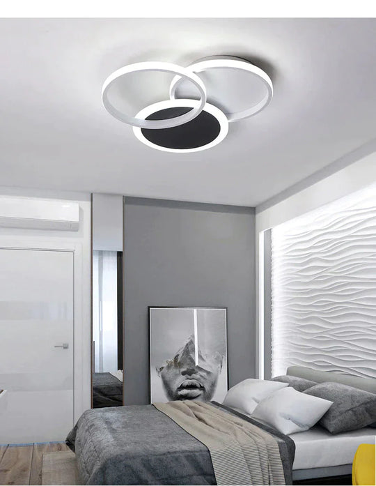 Creative Led Ceiling Lamp Geometry Simple Modern