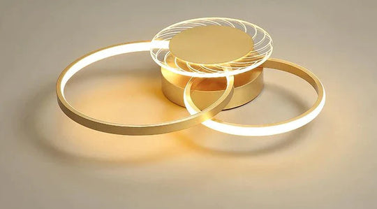 New Luxury Gold Light In The Bedroom Ceiling Lamp 3 Stepless Dimming