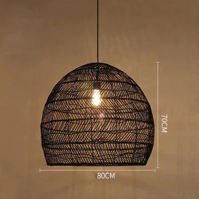 Restaurant Tatami Bedroom Study Lamp Garden B&B Led Living Room Rattan Chandelier Pendant
