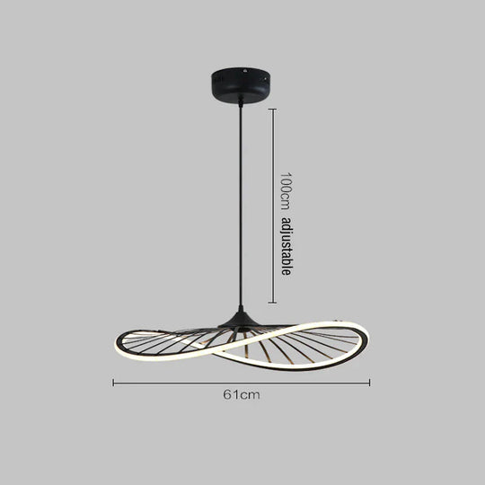 Simple Ring Shaped Chandelier Led Modern Fan Pendant